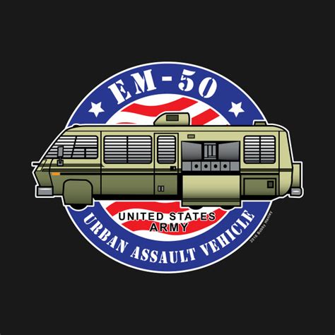 EM-50 Urban Assault Vehicle - Stripes - T-Shirt | TeePublic