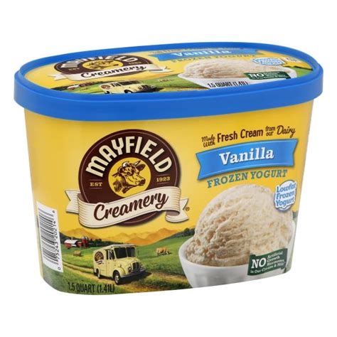 Mayfield Creamery Frozen Yogurt Lowfat Vanilla Publix Super Markets