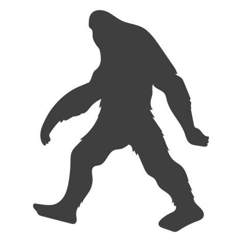 Diseño Png Y Svg De Monstruo Criatura Bestia Bigfoot Negro Para Camisetas