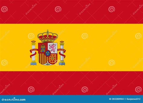 Spain Flag Vector Illustration Eps Stock Vector Illustration Of