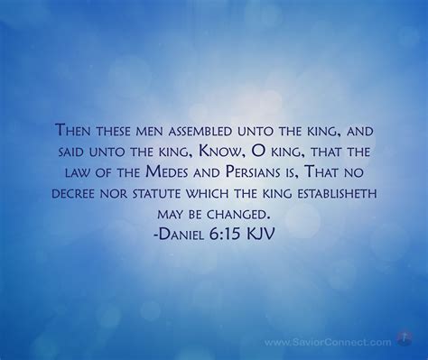 Daniel 6:15 King James Version | Revelation 10, Kjv, Scripture images
