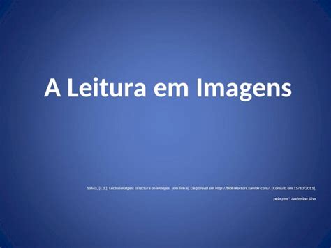 PPT A Leitura Em Imagens DOKUMEN TIPS