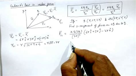 07 Coulombs Law In Vector Form Youtube