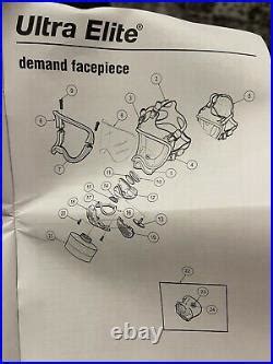 Gas Mask Respirator MSA Ultra Elite Full Face Respirator With NEW