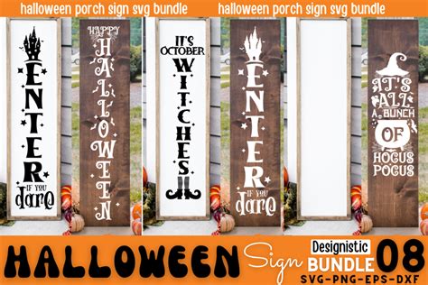 Halloween Porch Sign Svg Bundle By Designs Dark Thehungryjpeg