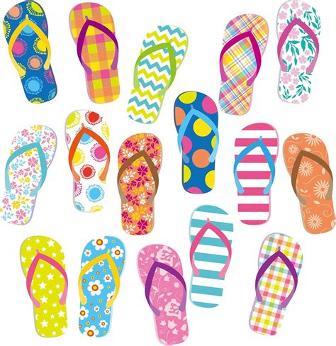 Amazon Whaline Pcs Flip Flop Cutouts Colorful Summer Hawaiian