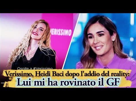 Verissimo Heidi Baci Dopo L Addio Del Reality Mai Innamorata Di