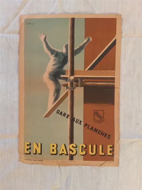 Ancienne Affiche Campagne De Sensibilisation S Curit Au Travail