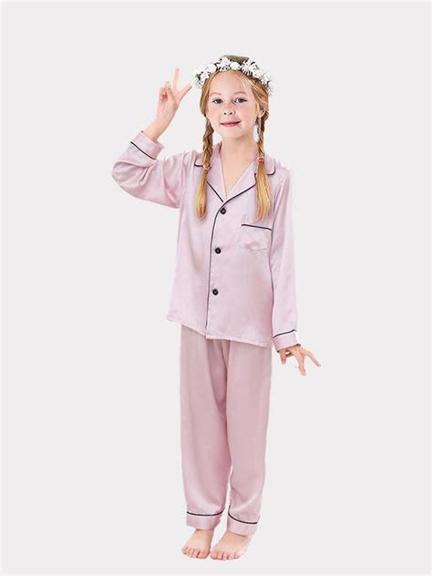 Best Girls Real Silk Pajamas Set