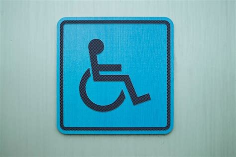 Premium Photo Wheelchair Sign On Door
