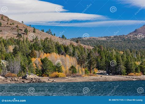 Sunny View Of The Eldorado Mountain In Lake Tahoe Area Stock Image