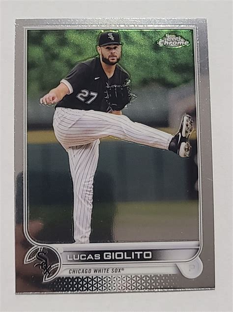 Topps Chrome Baseball Lucas Giolito Chicago White Sox Ebay