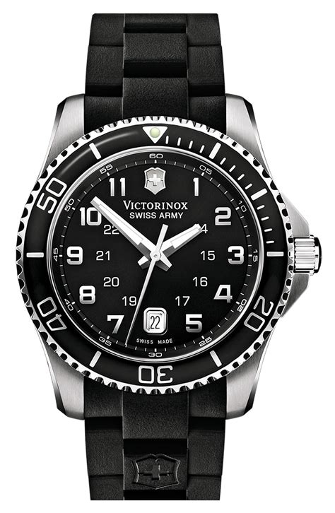 Victorinox Swiss Army® Maverick Gs Rubber Strap Watch 43mm Nordstrom