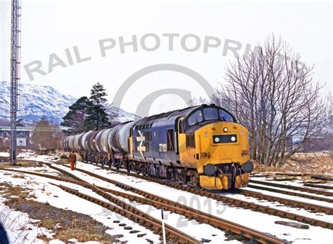 Rail Photoprints Class 37 0 37183 Crianlarich Lower 130387 Jc1