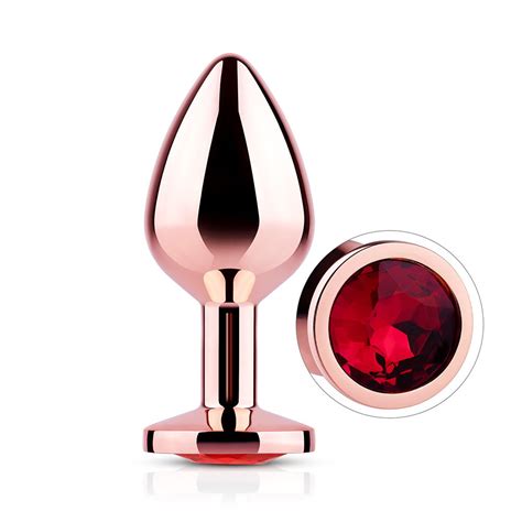 Plug Anal Metal Rose A Vermelho Libb Sex Toys Importadora Atacado