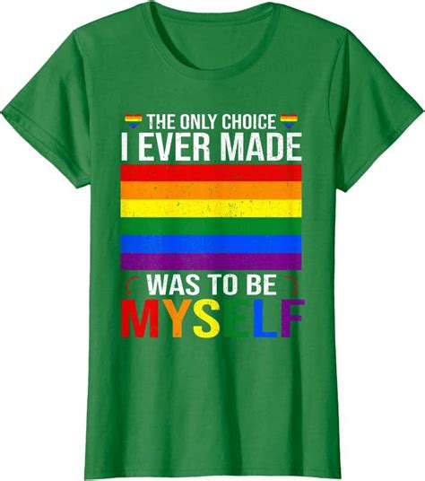 The Only Choice I Made Was To Be Myself Flag LGBT Gay Pride T Shirt Walmart