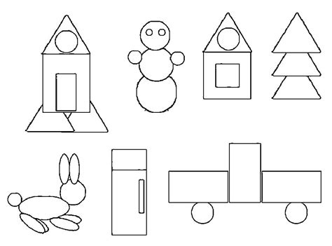 figuras geometricas para colorear 25 Divertirse con los niños