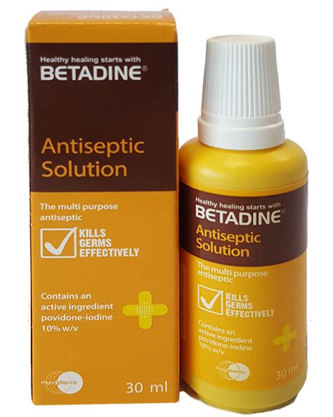 betadine antiseptic liquid injection  prescription  bottle