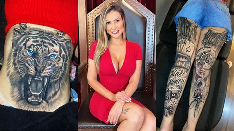 Andressa Urach Exibe Novas Tatuagens Nas Redes Sociais Confira Isto