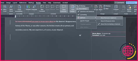 Comment Faciliter Le Suivi Des Modifications Dans Microsoft Word
