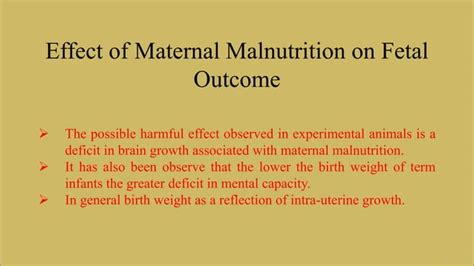 Maternal Nutrition PPT