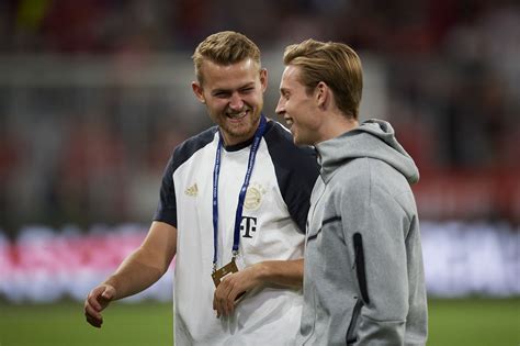 Matthijs De Ligt Ready To Face Barcelonas Frenkie De Jong Robert