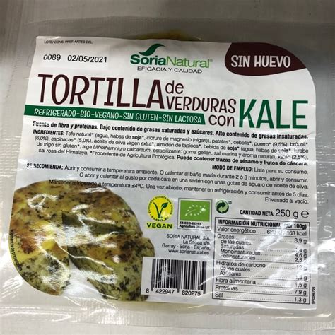 SoriaNatural Tortilla De Verduras Con Kale Review Abillion