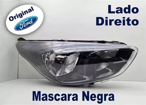 Farol Ford Ka 2019 2020 2021 Direito Original Mascara Negra