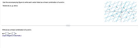 Solved Use The Accompanying Figure To Write Each Vector Chegg