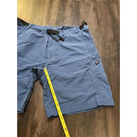 Patagonia Mens Blue Nylon Belted Pocket Shorts Size Depop