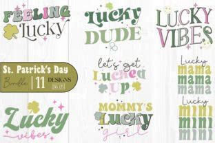 Retro St Patricks Day Quotes Svg Bundle Graphic By Svg Box Creative