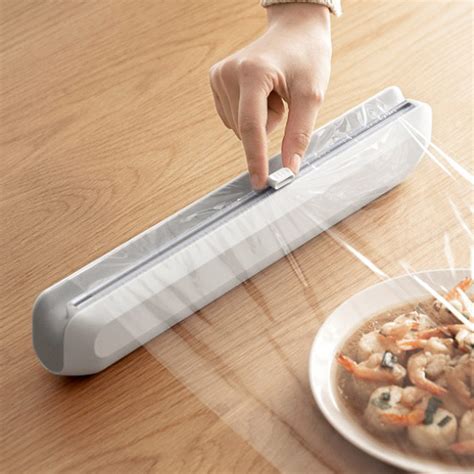 Aluminium Foil And Cling Wrap Dispenser Cutter Suction Pad And Magnetic