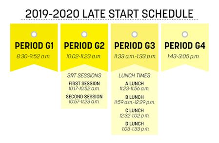 Late start schedule – HiLite