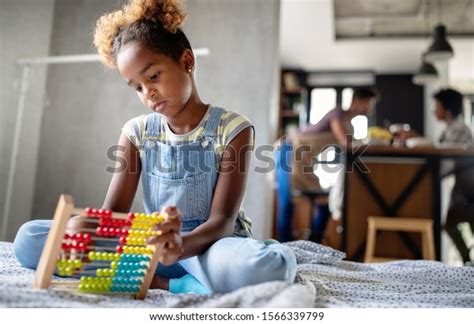 Happy African American Kid Girl Learn Stock Photo 1566339799 Shutterstock