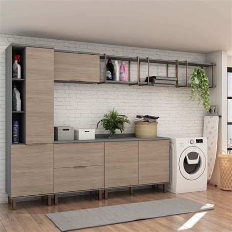 GenialFlex Amabile Nicole Turin Laundry Room Set with 3 Open Niche