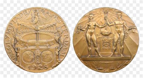 1928 Summer Olympics Amsterdam Participation Medal - Olympic Medal Amsterdam 1928 Clipart ...