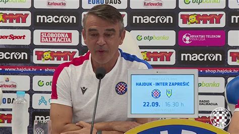 Konferencija za medije uoči utakmice Rijeka Hajduk YouTube