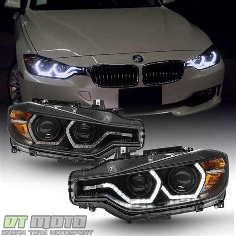 Black [f32 Style] 2012 2015 Bmw F30 3 Series Sedan Led Drl Projector Headlights Sedán Coches