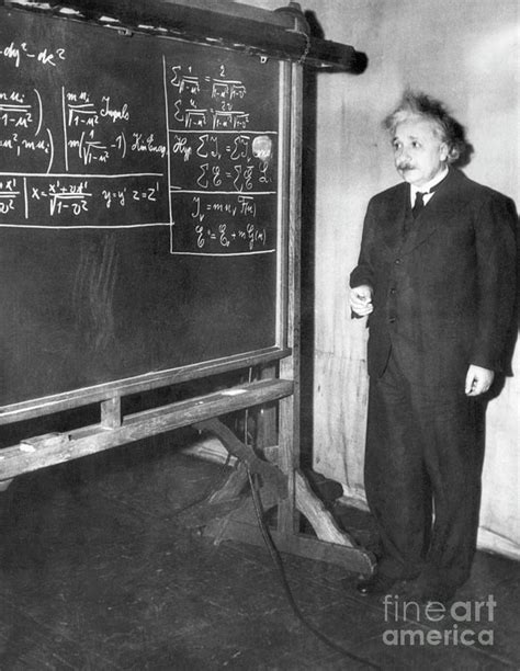 Albert Einstein Gives A Lecture by Bettmann