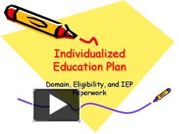 Ppt Individualized Education Plan Powerpoint Presentation Free To