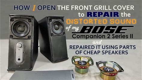 How I Open The Front Cover Of My Bose Companion 2 Series Ii Speaker And