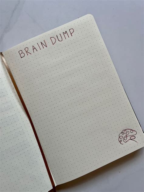 Brain Dump Bullet Journal Dumped Bujo Mindfulness Aesthetic Ideas