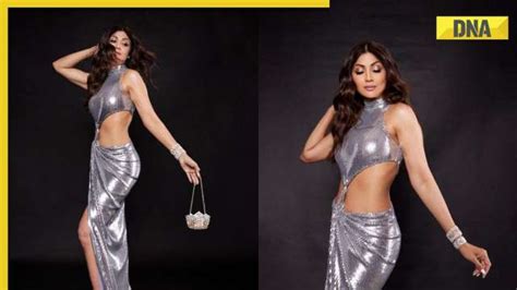 Shilpa Shetty Turns Heads In Silver Cut Out Gown Poses For Instagram