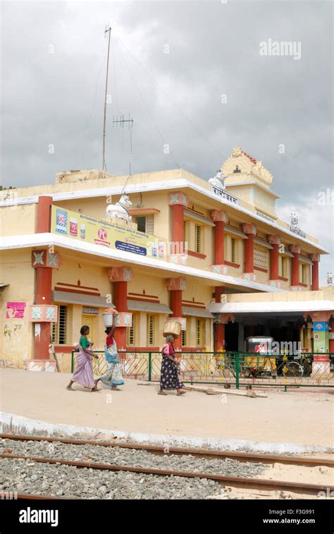 Railway Station of Rameswaram ; Char Dham ; Tamil Nadu ; India Stock ...