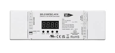 4CH Constant Current CC DMX RDM Decoder SR 2108FBC 4CH