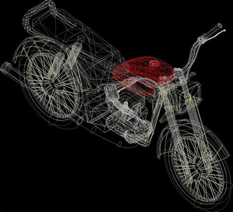 Motorcycle Cad 3D DWG Model For AutoCAD Designs CAD