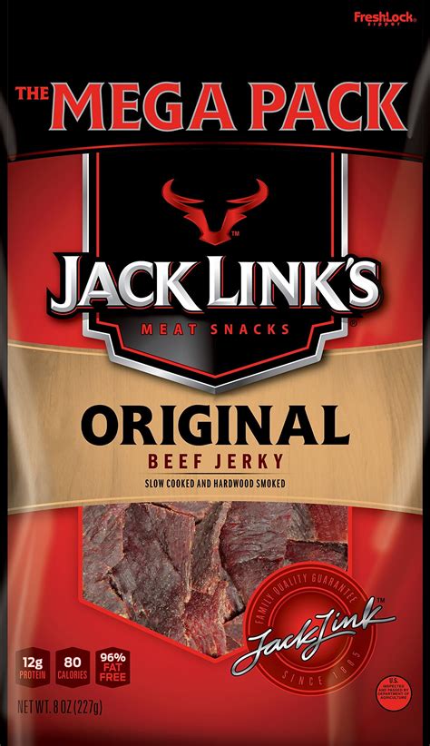 Amazon Jack Link S Beef Jerky Sweet Hot Pounder Bag Flavorful Meat Snack G Of