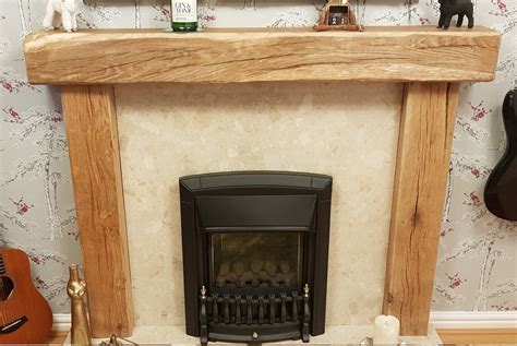 Traditional Solid Oak Beam Fire Surround With Fitting Kit Etsy Uk