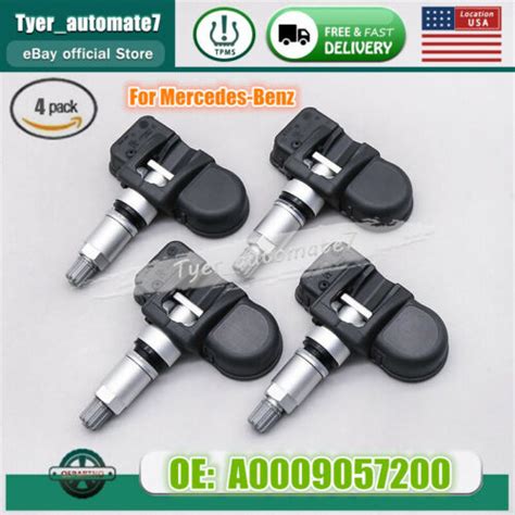 4x OEM Tire Pressure Sensor TPMS Set Fit For Mercedes Benz E350 E550