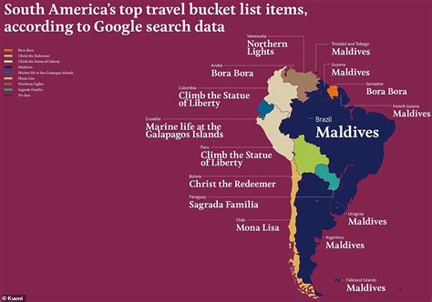 Fascinating Map Reveals Every Country S Bucket List Experience My